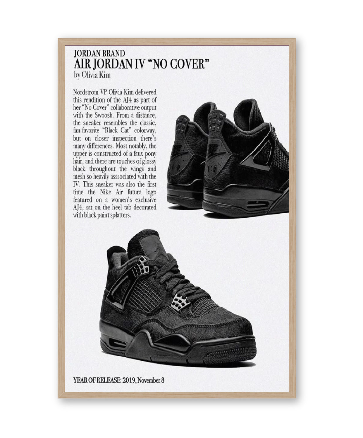 Air Jordan 4 Retro 'No Cover' by Olivia Kim